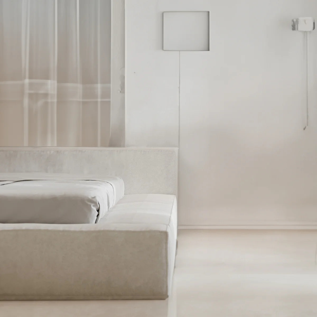 Malana Boucle Upholstered Cloud Bed Frame