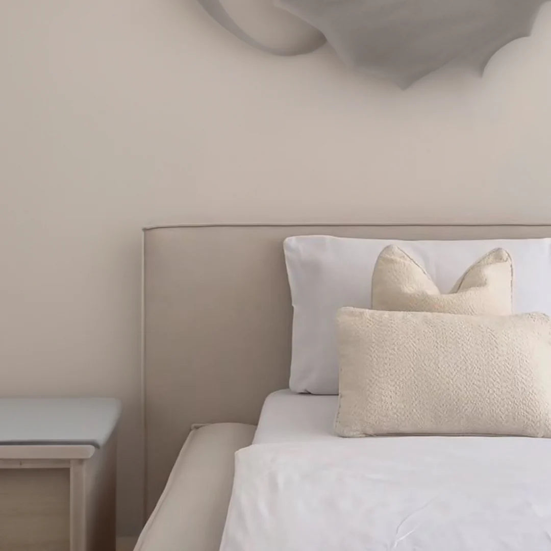 Malana Boucle Upholstered Cloud Bed Frame