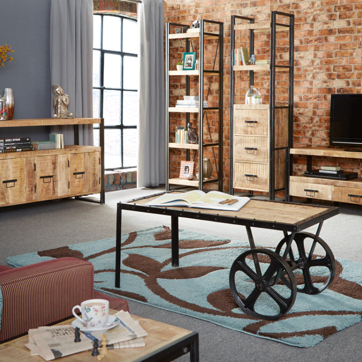 Westhought Industrial Cart Coffee Table