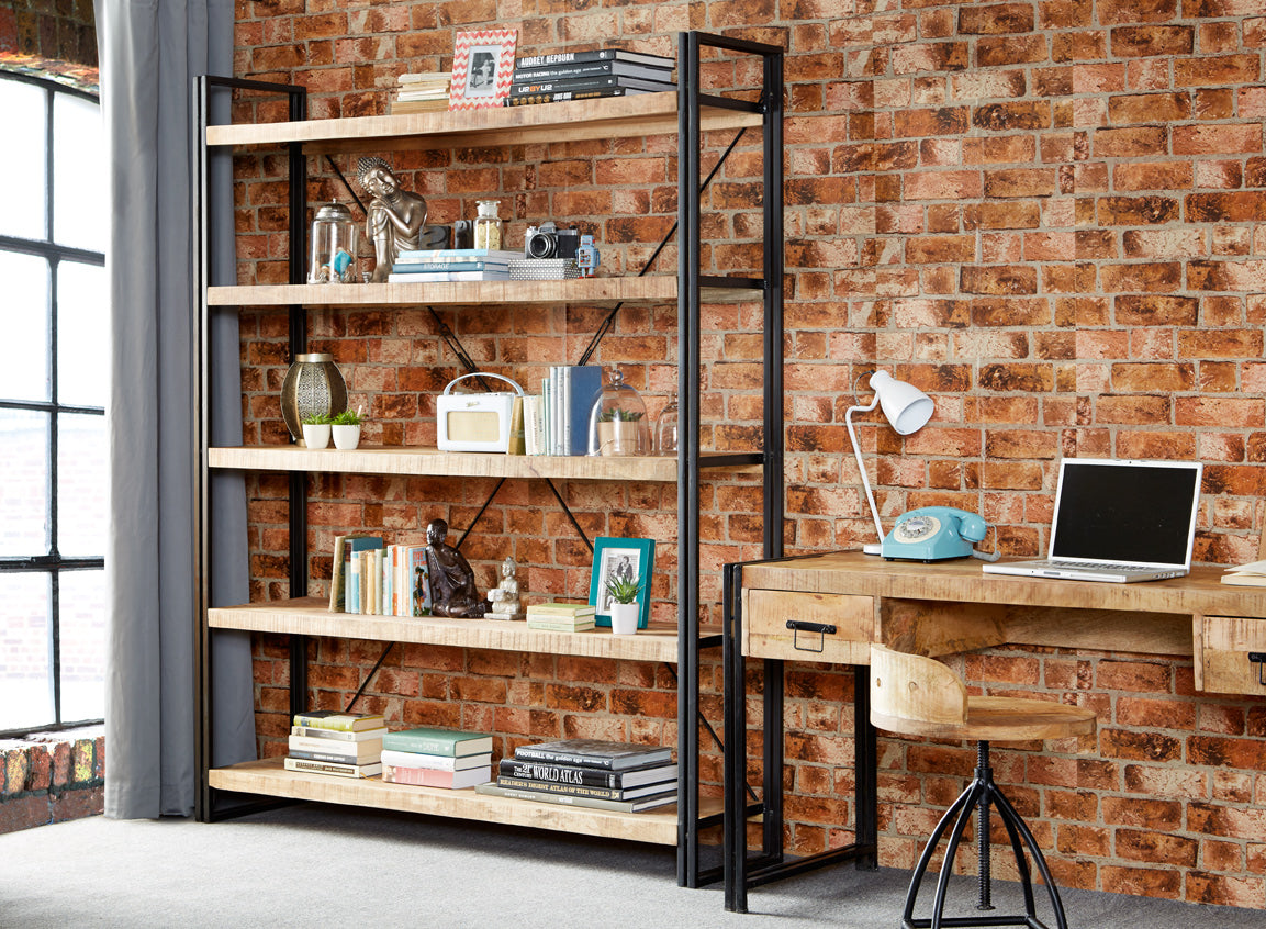 Westhought Industrial Large Open Bookcase