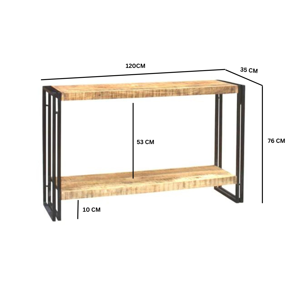 Westhought Industrial Console Table
