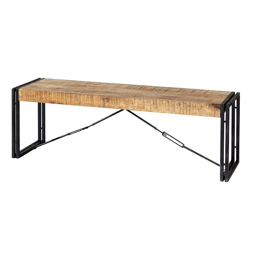 Westhought Industrial Metal & Wood Bench
