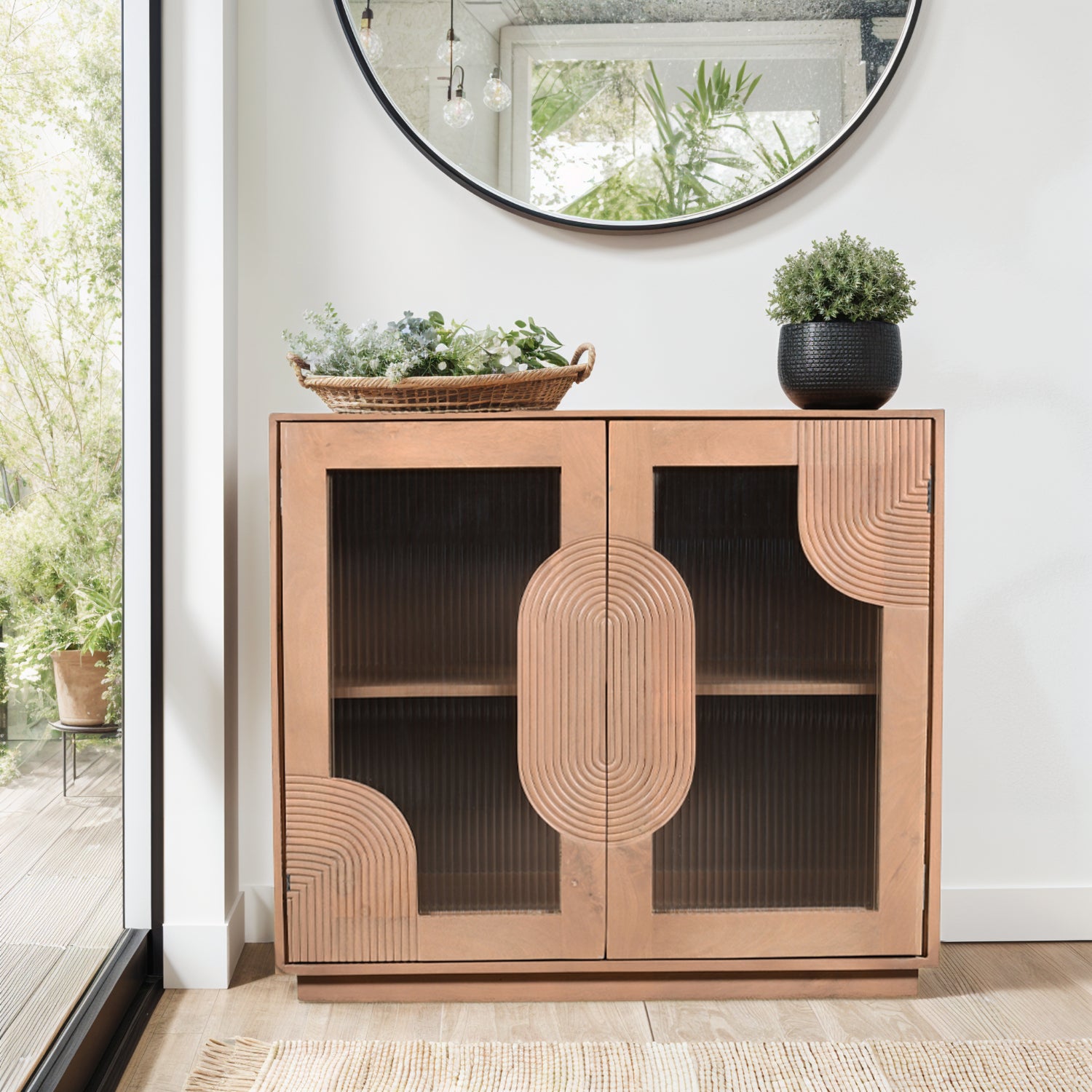 Calista Solid Wooden Small Sideboard