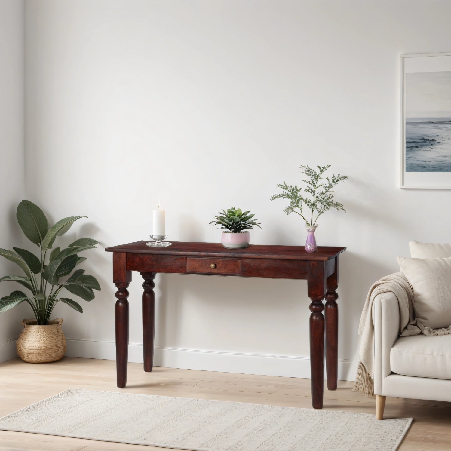 Anstead Dark Mango Console Table