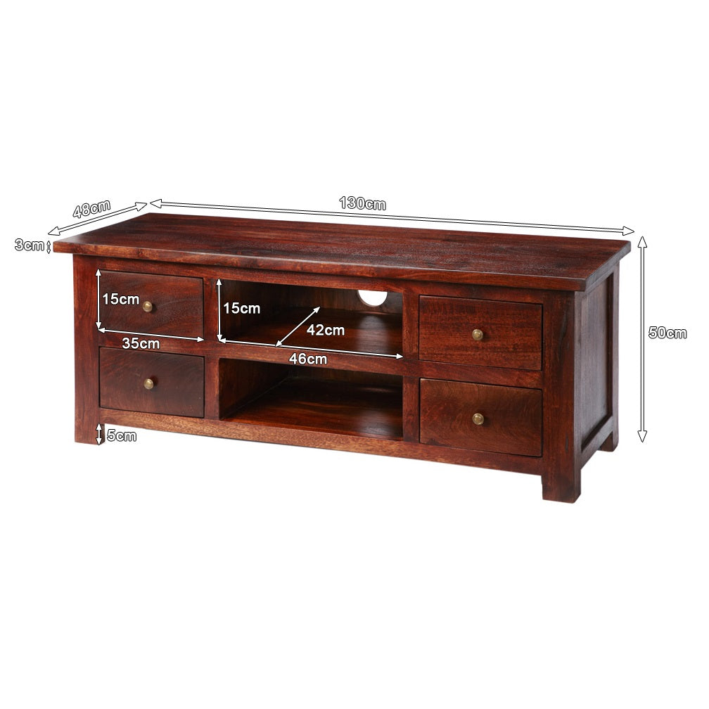 Anstead Dark Mango Tv Cabinet