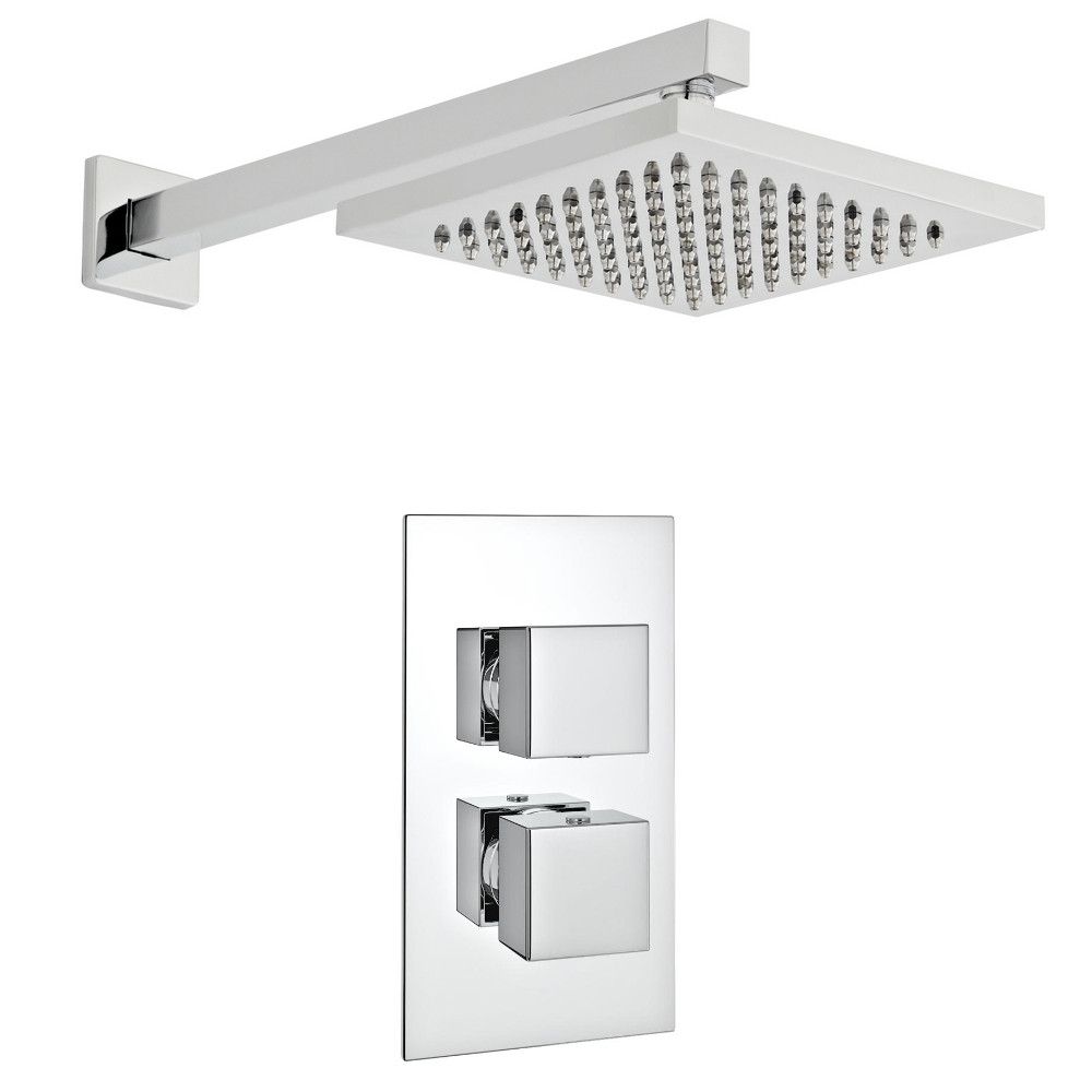 Jane Puro Thermostatic Concealed Shower With Fixed Overhead Drencher