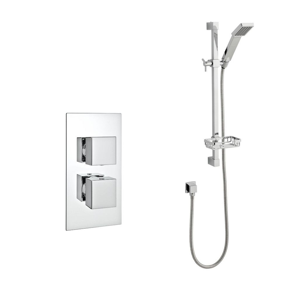 Jane Puro Thermostatic Concealed Shower With Slide Rail Kit