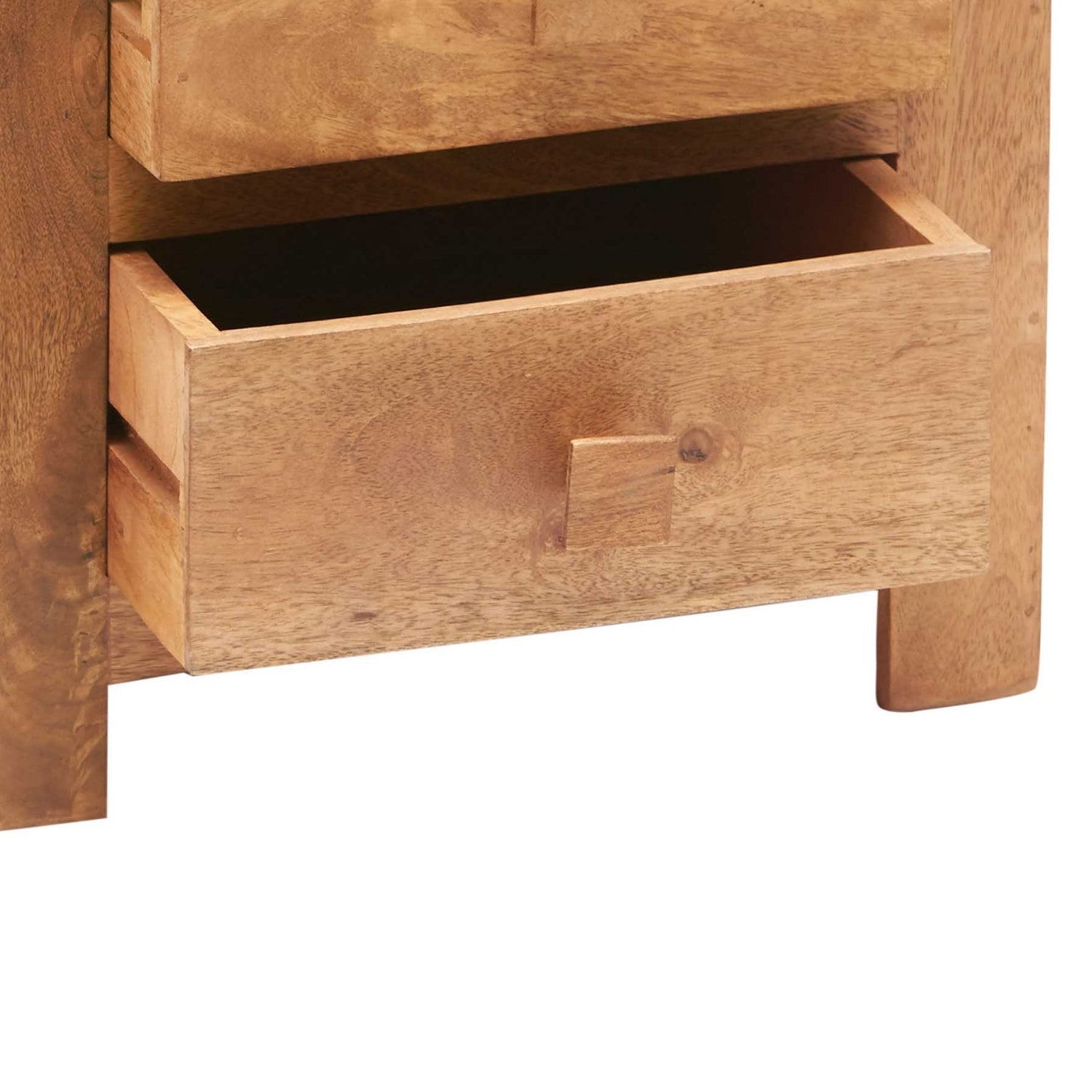 Clasby Light Mango 3 Drawer Bedside