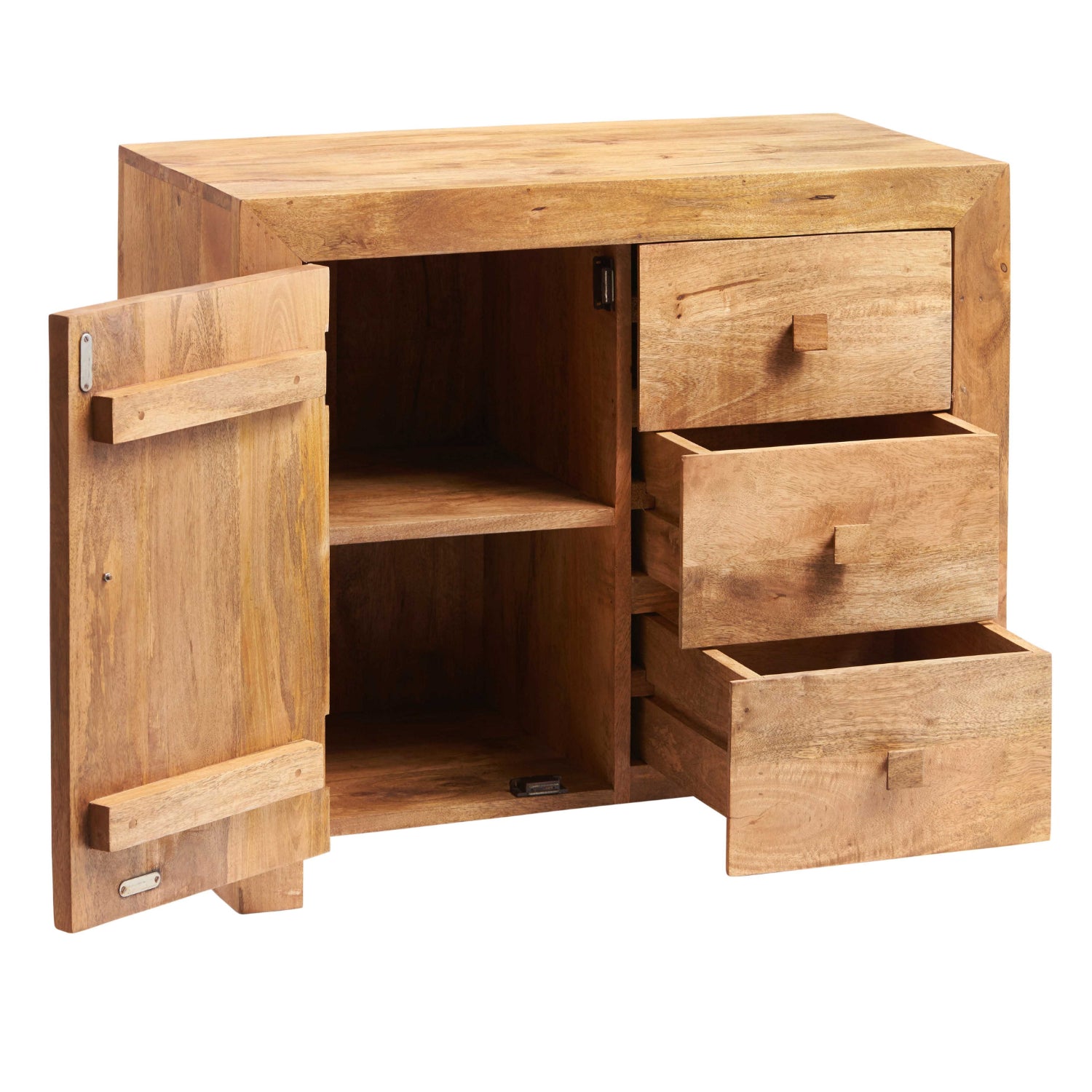 Clasby Light Mango 3 Drawer Sideboard