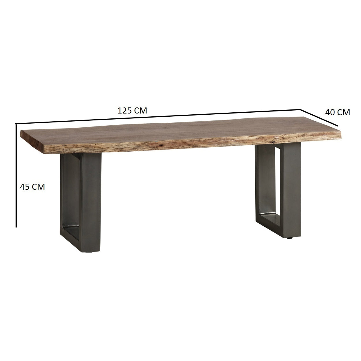 Alora Live Edge Medium Bench