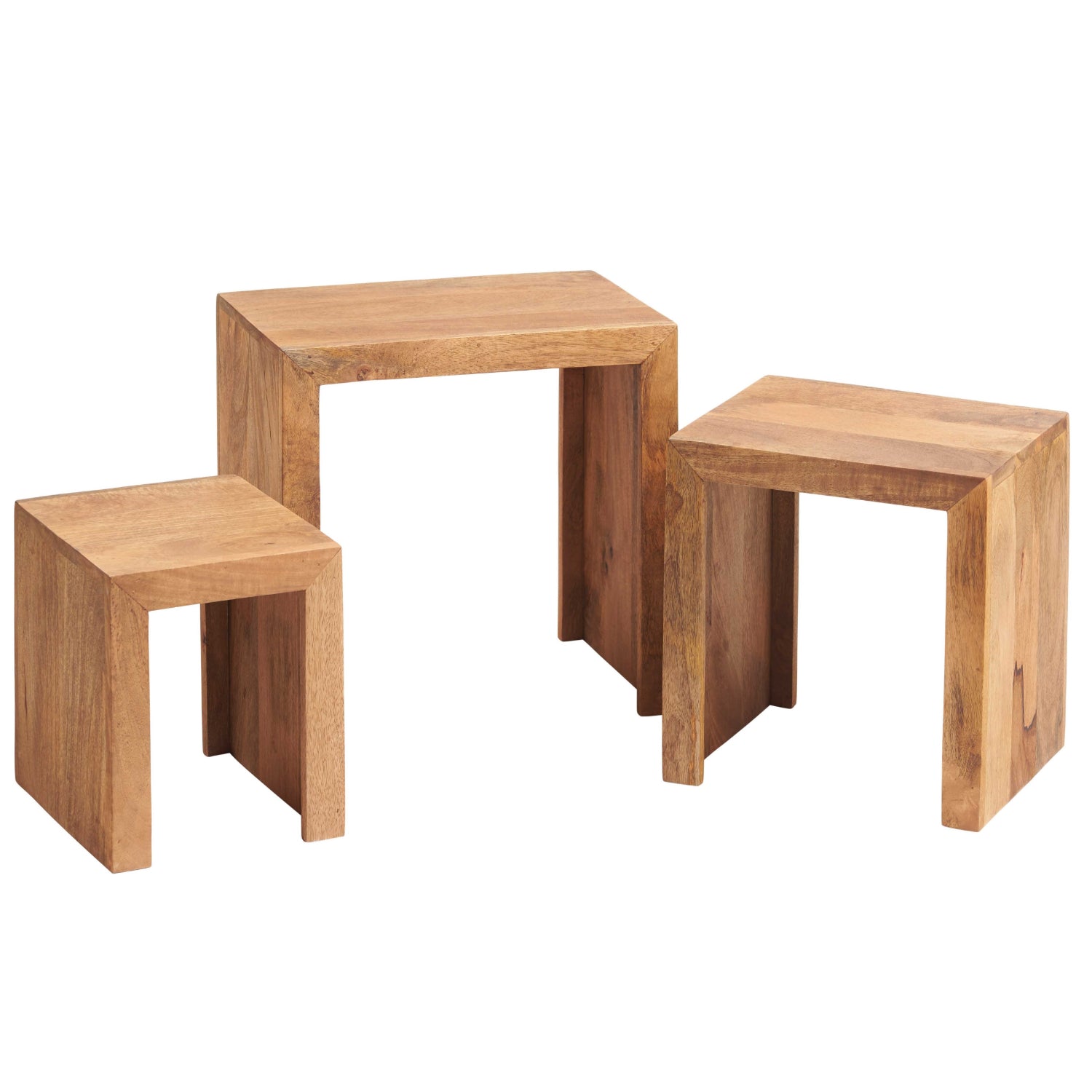 Clasby Light Mango Nest Of 3 Tables