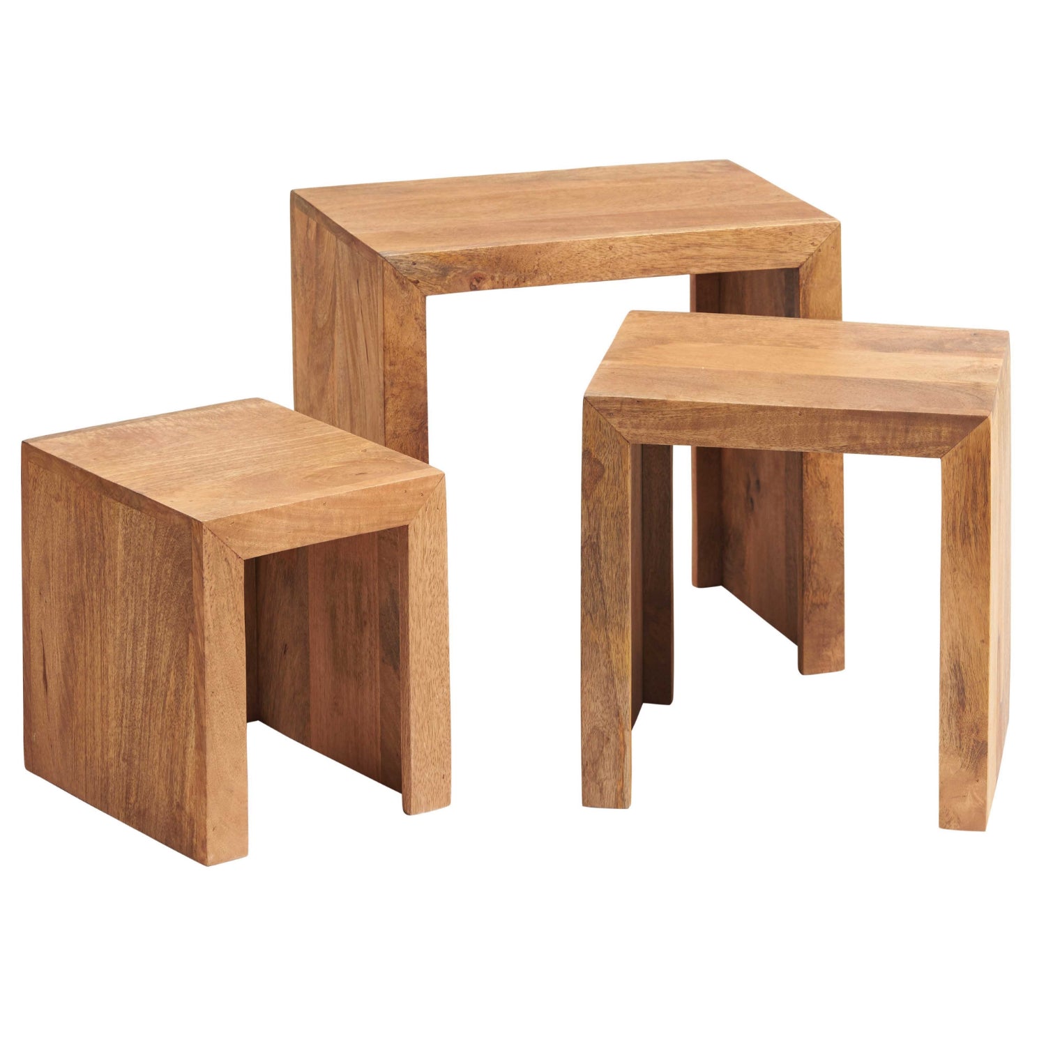 Clasby Light Mango Nest Of 3 Tables