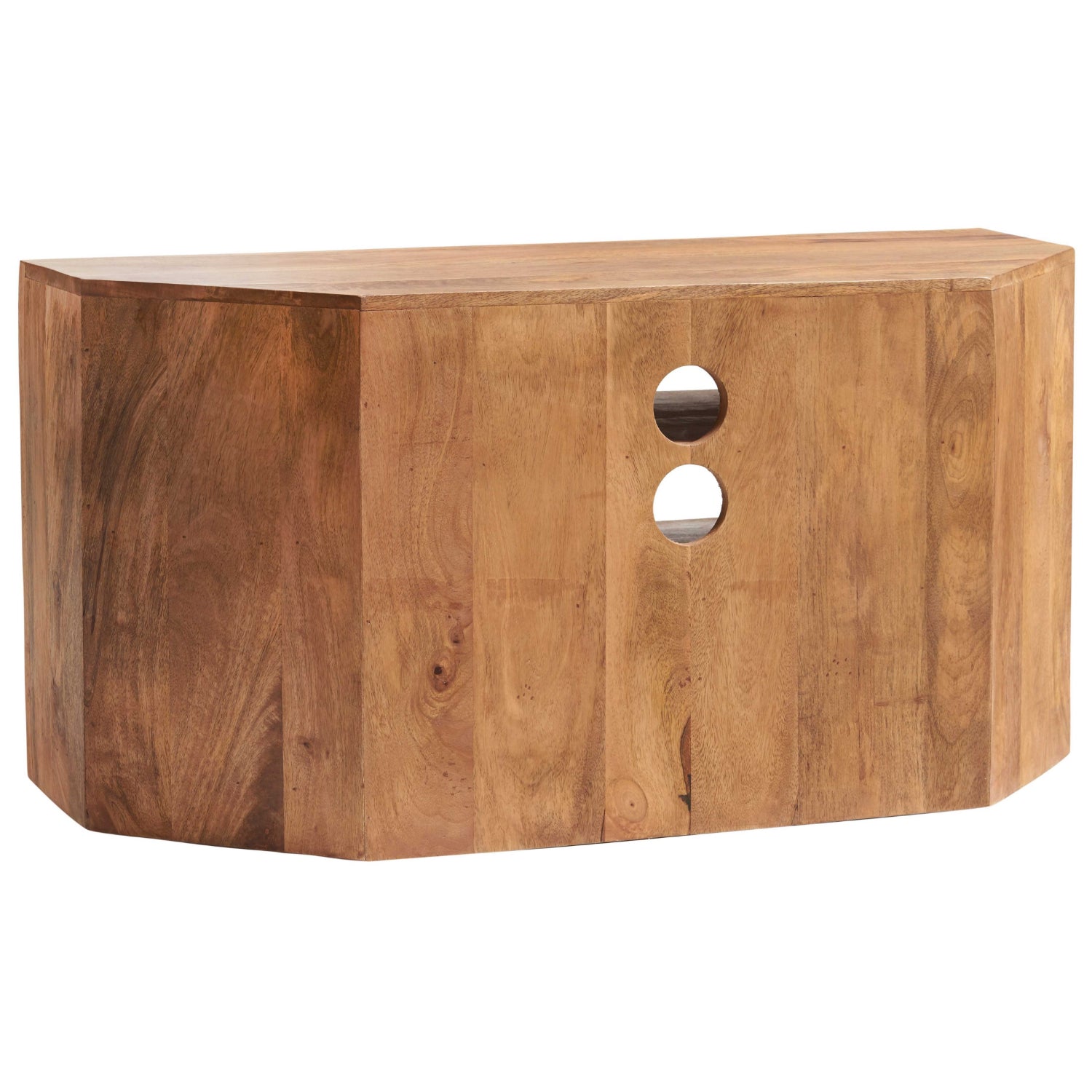 Clasby Light Mango Corner Tv Unit - 110cm