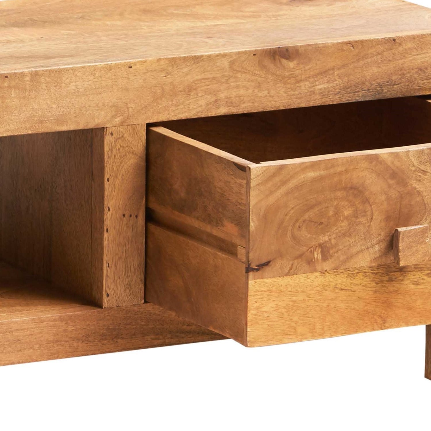 Clasby Light Mango Wide Screen Tv Unit