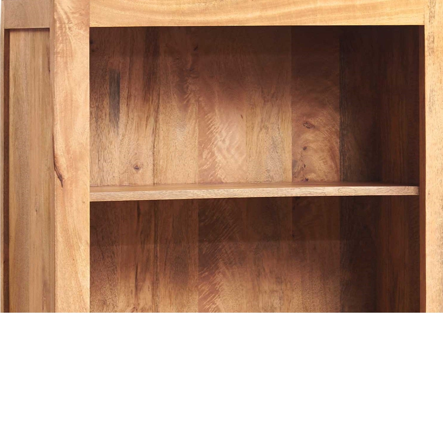Clasby Light Mango Large Open Bookcase
