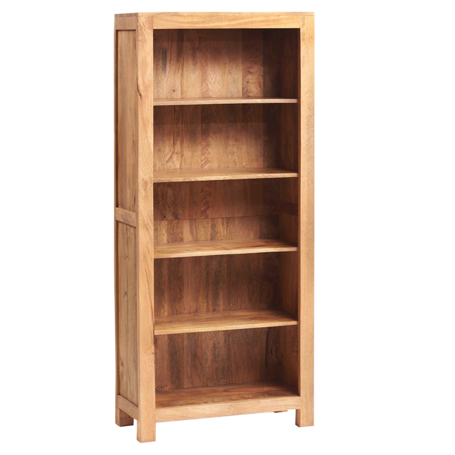 Clasby Light Mango Large Open Bookcase