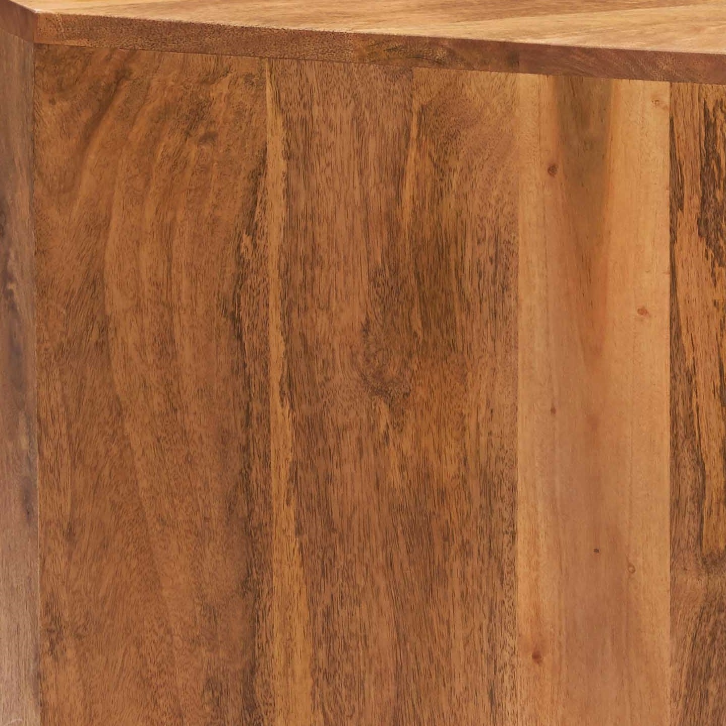 Clasby Light Mango Corner Tv Unit - 100cm