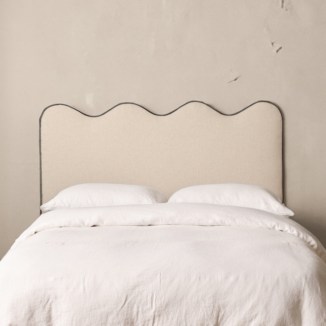 Louis Boucle Upholstered Bed Frame