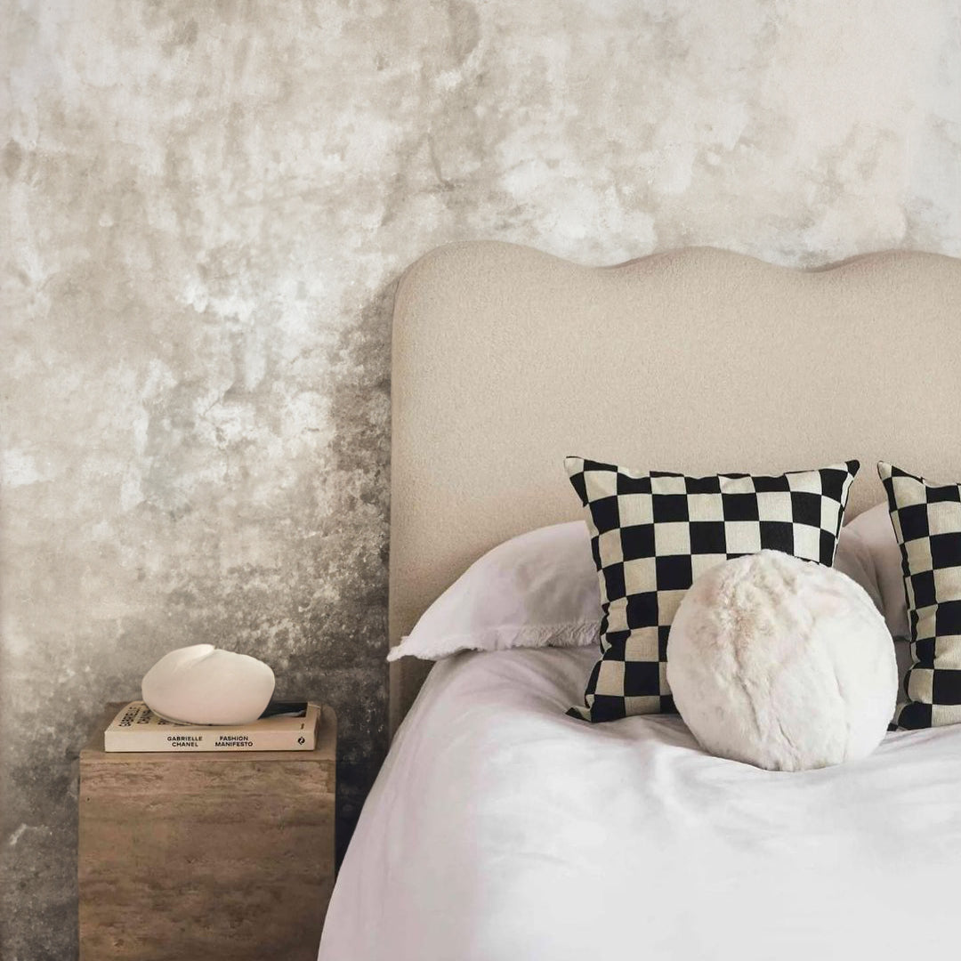 Louis Boucle Upholstered Bed Frame