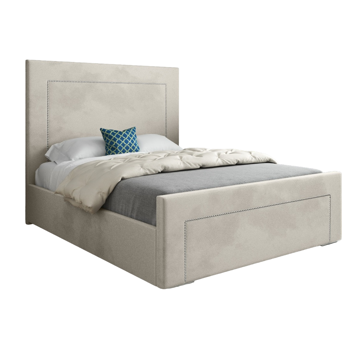 Lucca Upholstered Soft Velvet Bed Frame