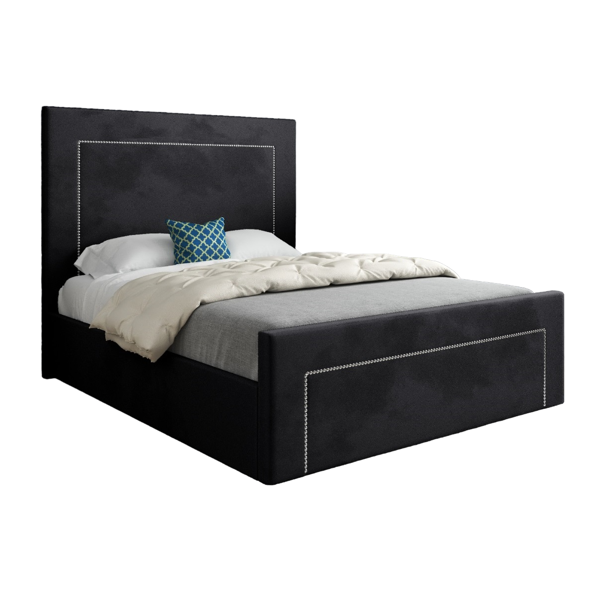 Lucca Upholstered Soft Velvet Bed Frame