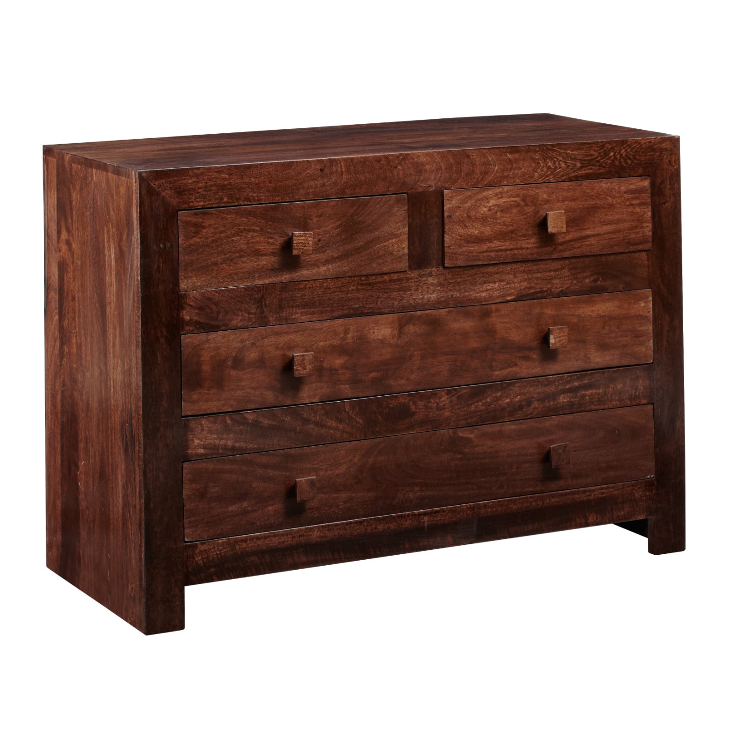 Clasby Dark Mango 4 Drawer Dressing Chest