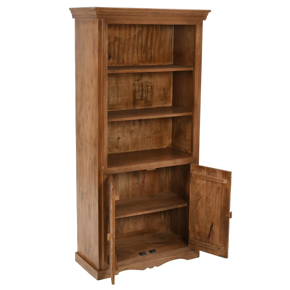 Abingdon Mango Wood Large Bookcase