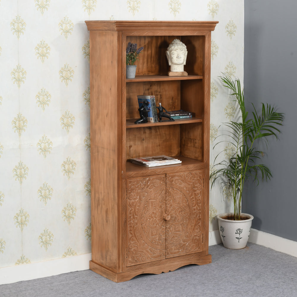 Abingdon Mango Wood Large Bookcase