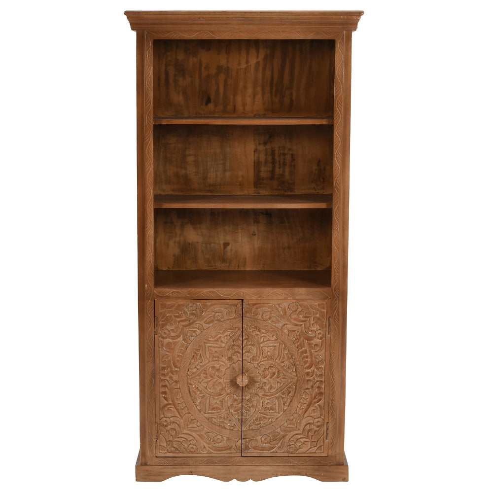 Abingdon Mango Wood Large Bookcase