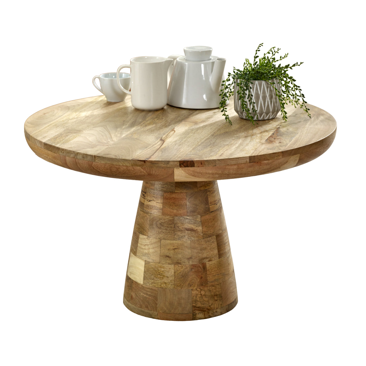 Vogo Solid Wood Coffee Table Mushroom Style