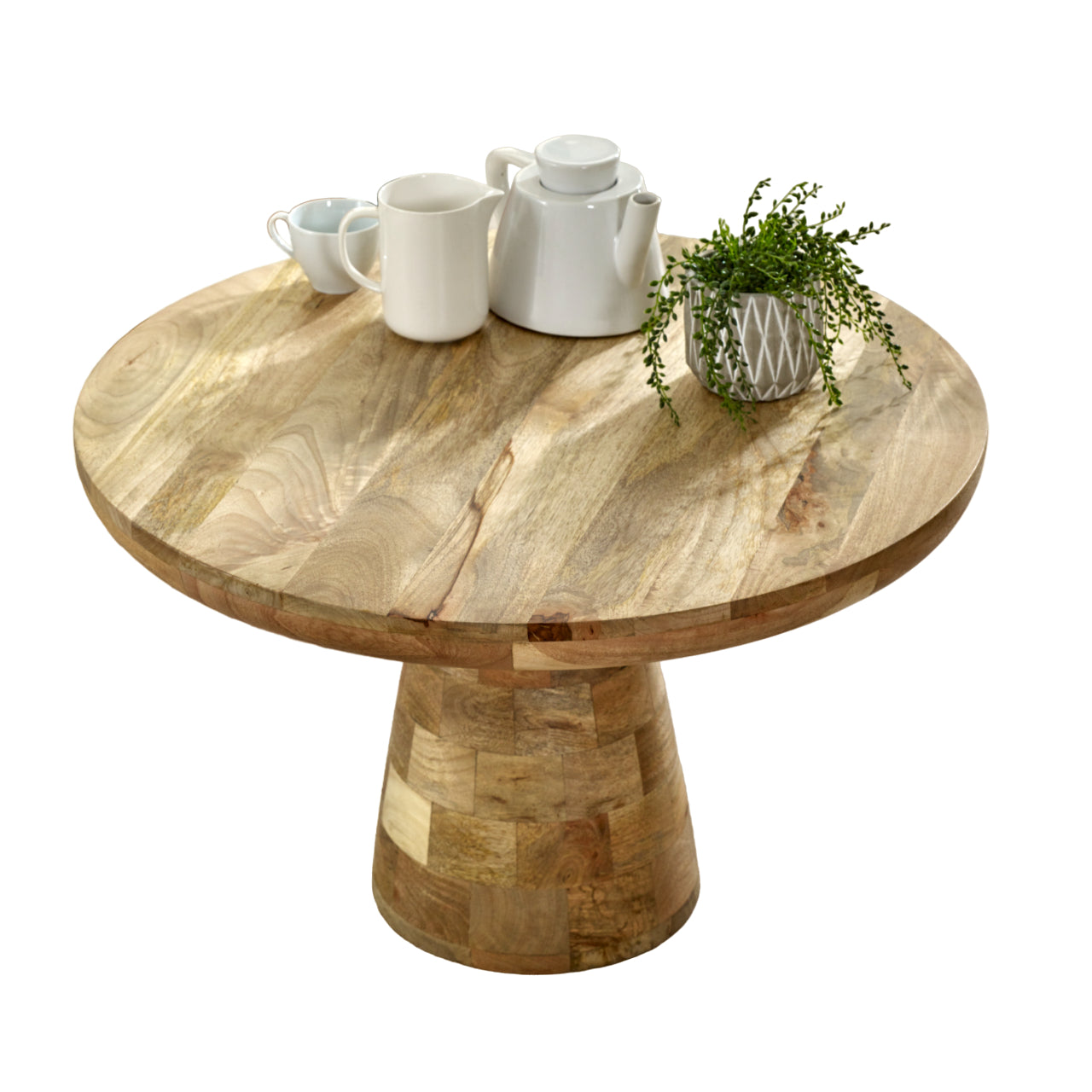 Vogo Solid Wood Coffee Table Mushroom Style