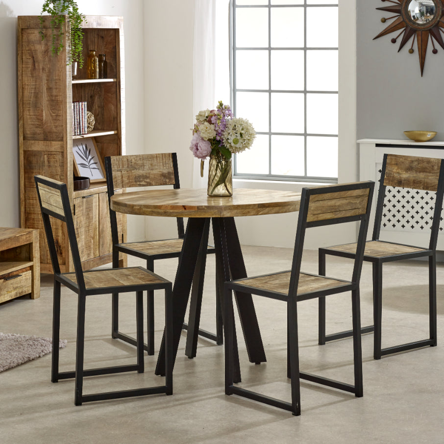 Vogo Round Dining Table 4 Seater