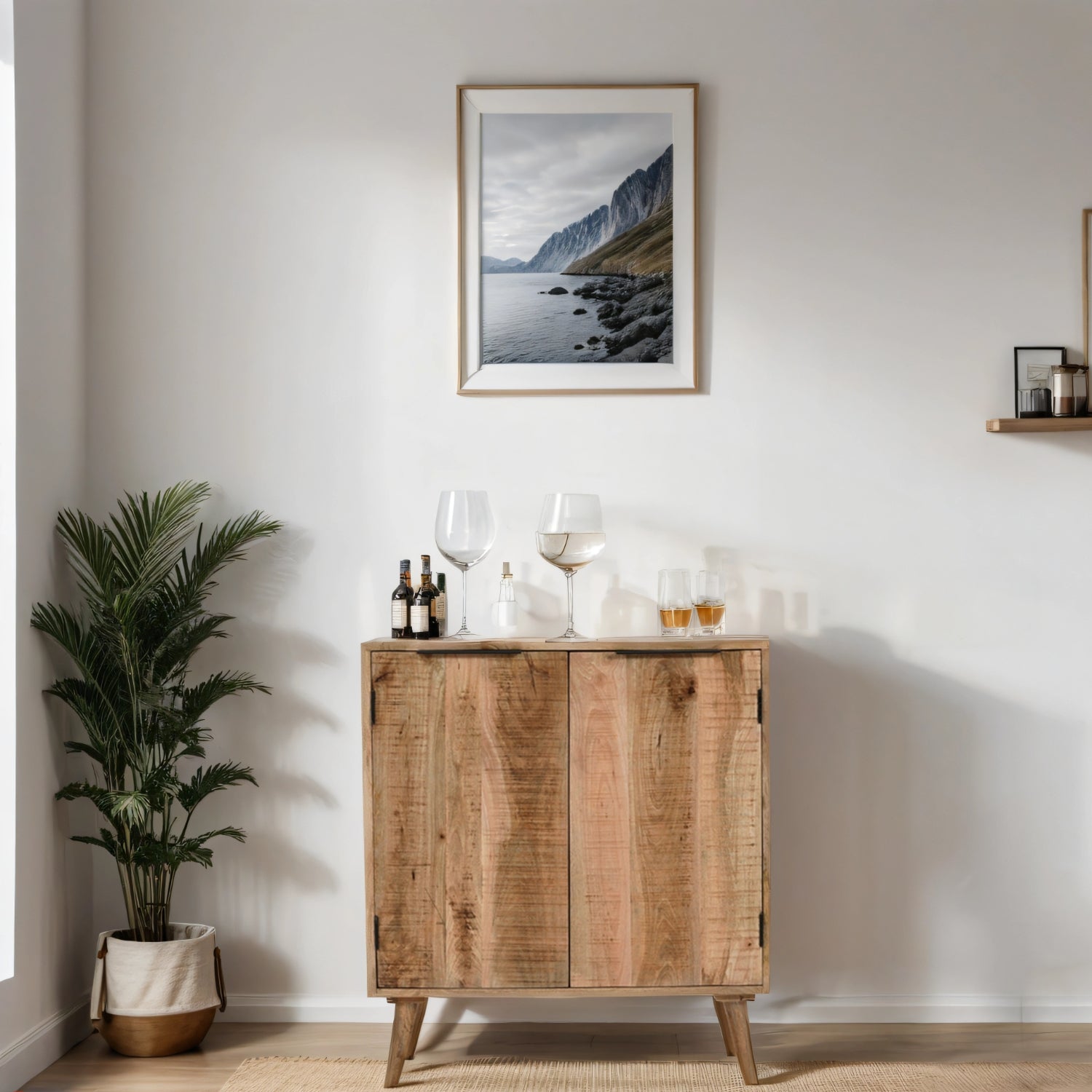 Vogo Solid Wood Drinks Cabinet / Sideboard