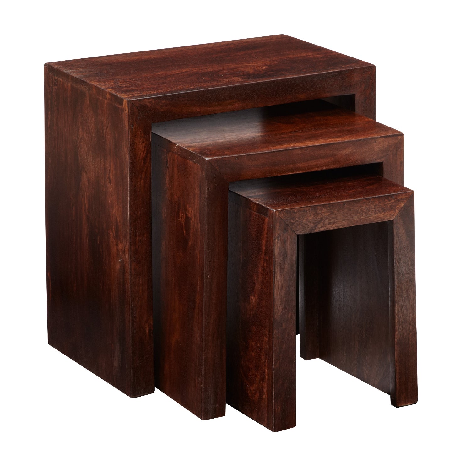 Clasby Dark Mango Nest Of 3 Tables