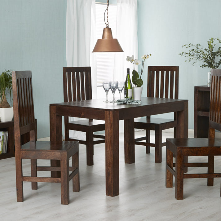 Clasby Dark Mango Dining Table Small 4Ft (120Cm)