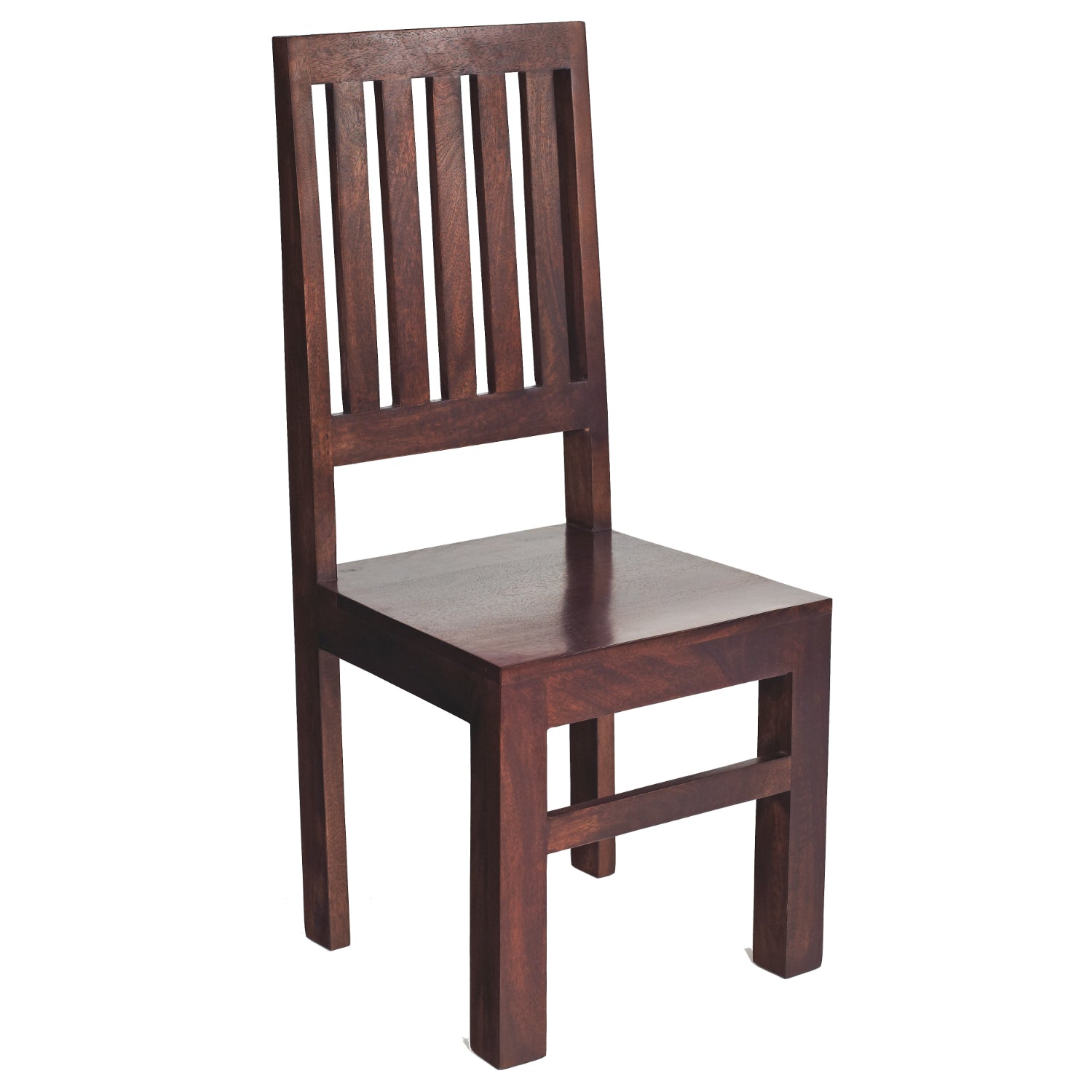 Clasby Dark Mango Slat Back Chair - Set of 2