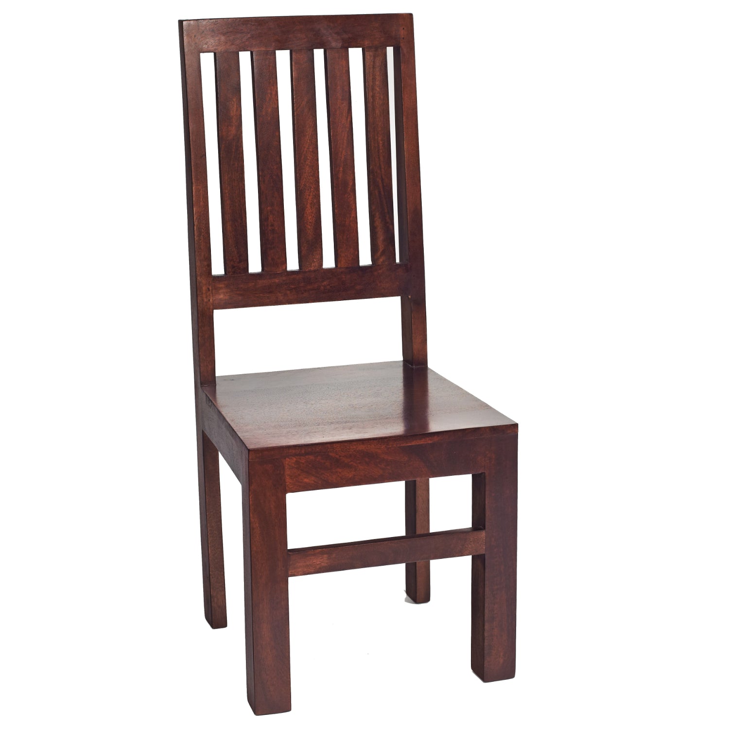 Clasby Dark Mango Slat Back Chair - Set of 2