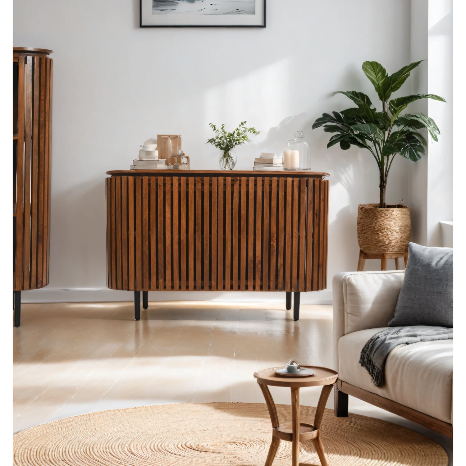 Farris Mango Wood Large 2 Doors Sideboard