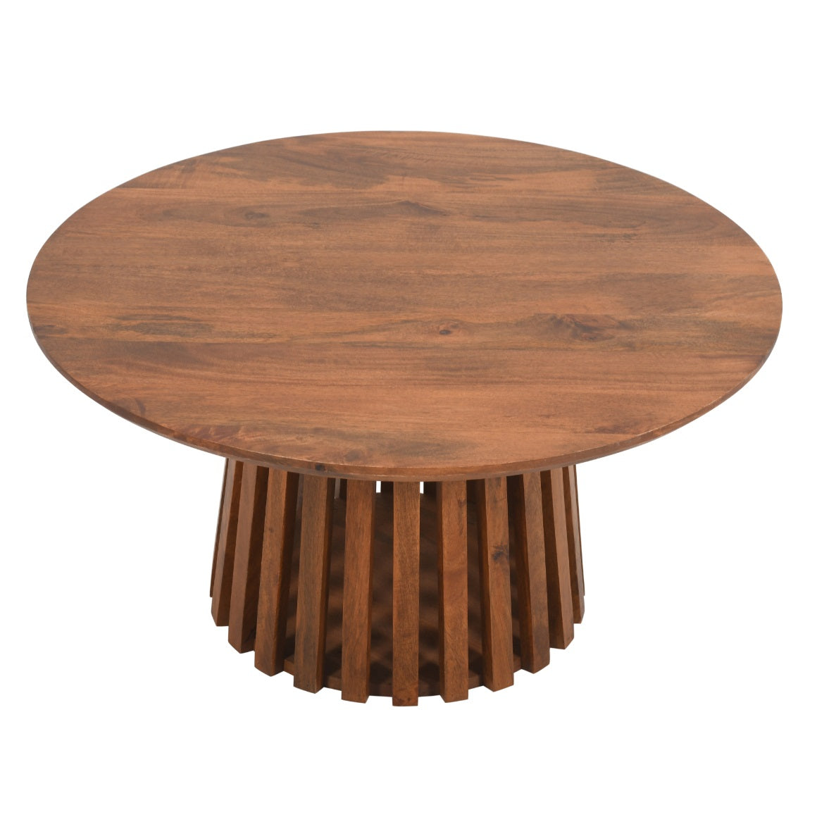 Farris Mango Wood Round Coffee Table 80Cm