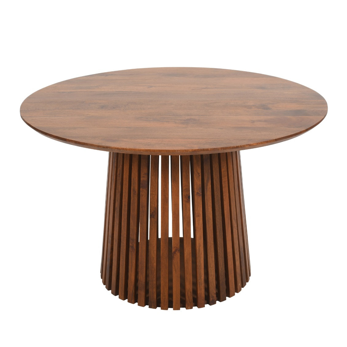 Farris Mango Wood Round Dining Table 4 To 6 Seater