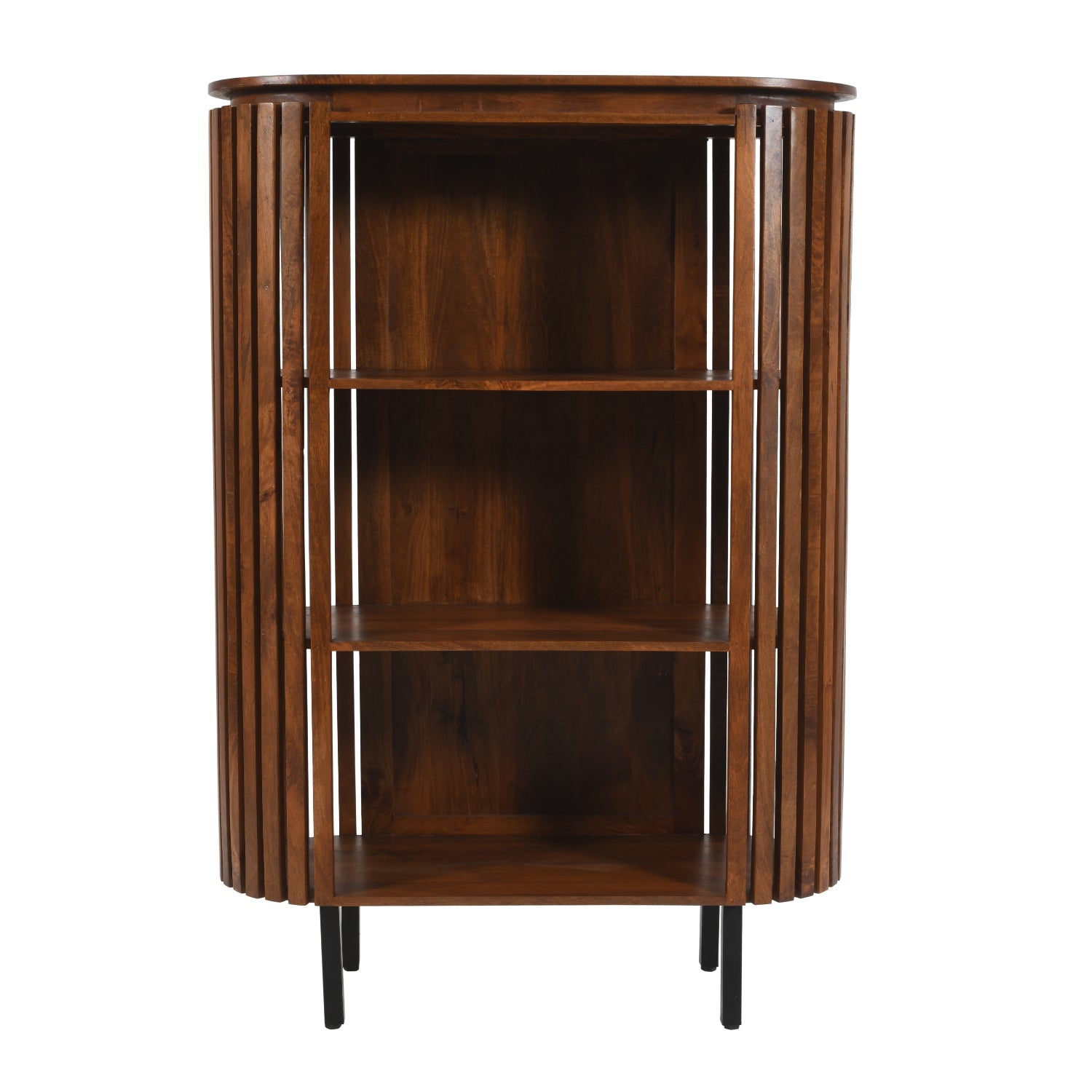 Farris Mango Wood Bookcase- Medium High