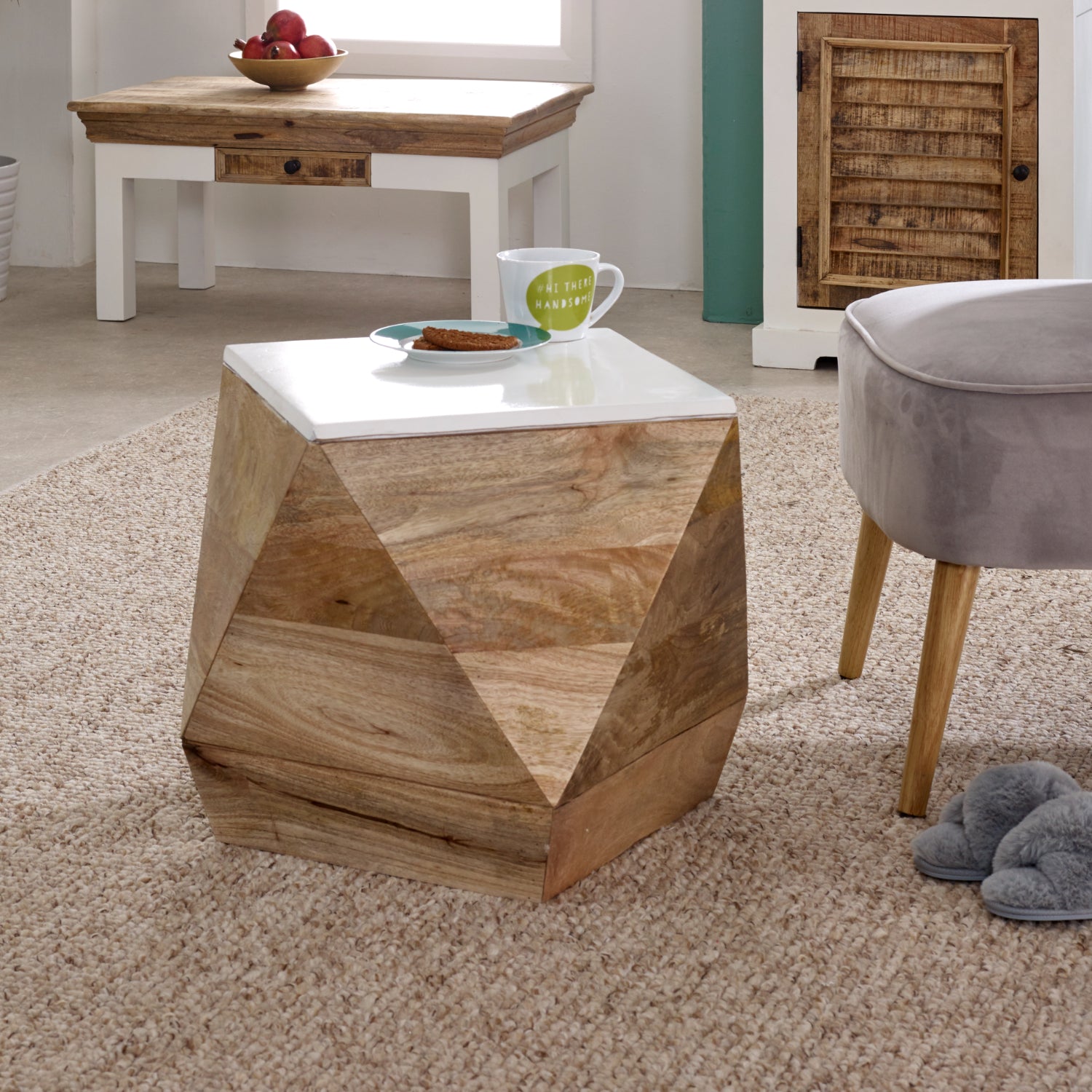Sorro Side Table Solid Mango Wood