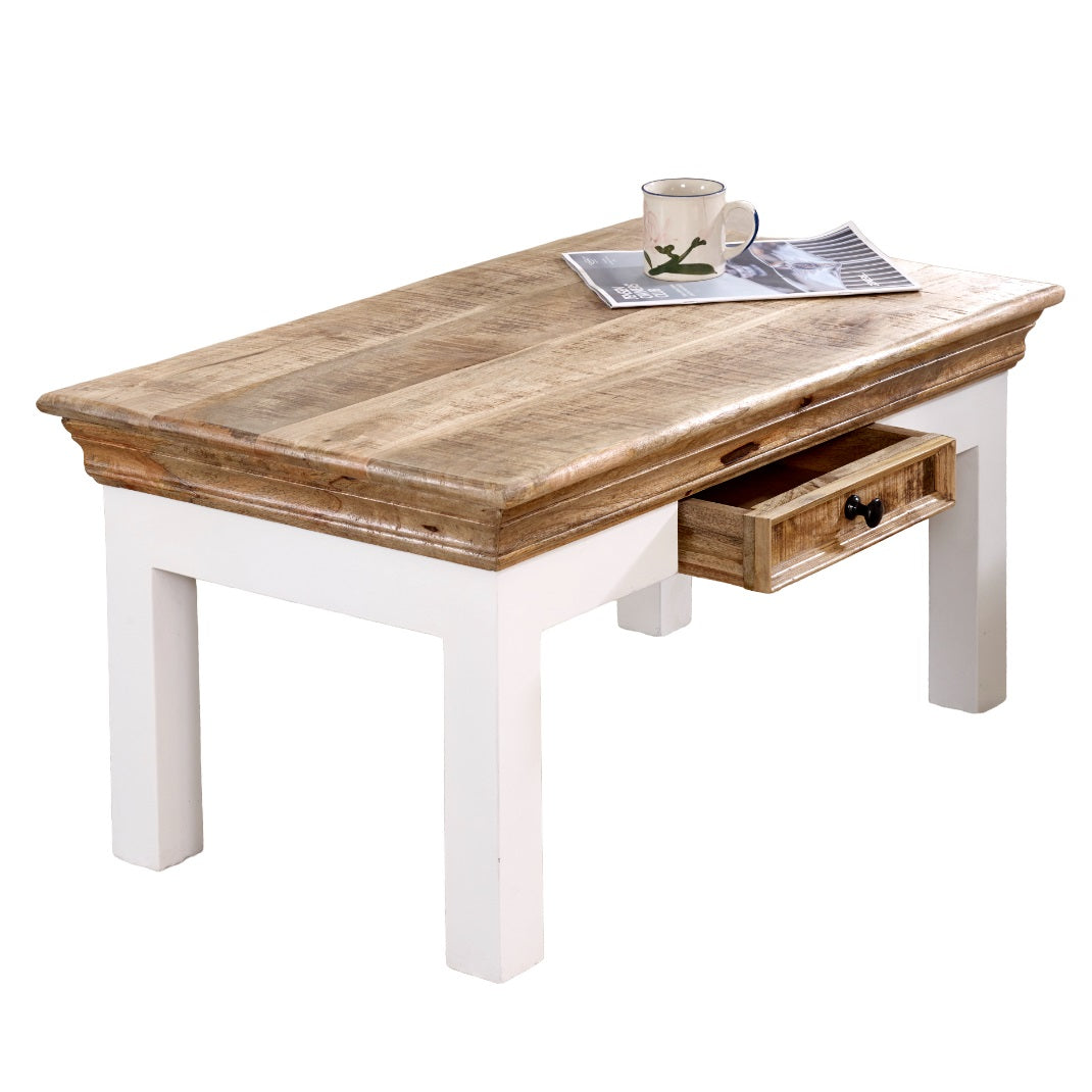 Sorro Coffee Table With Drawer Solid Mango Wood
