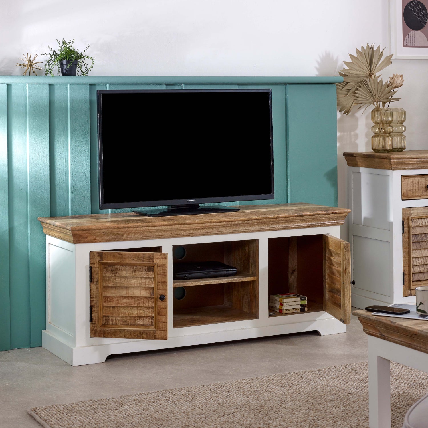Sorro Tv Cabinet Upto 57" Solid Mango Wood