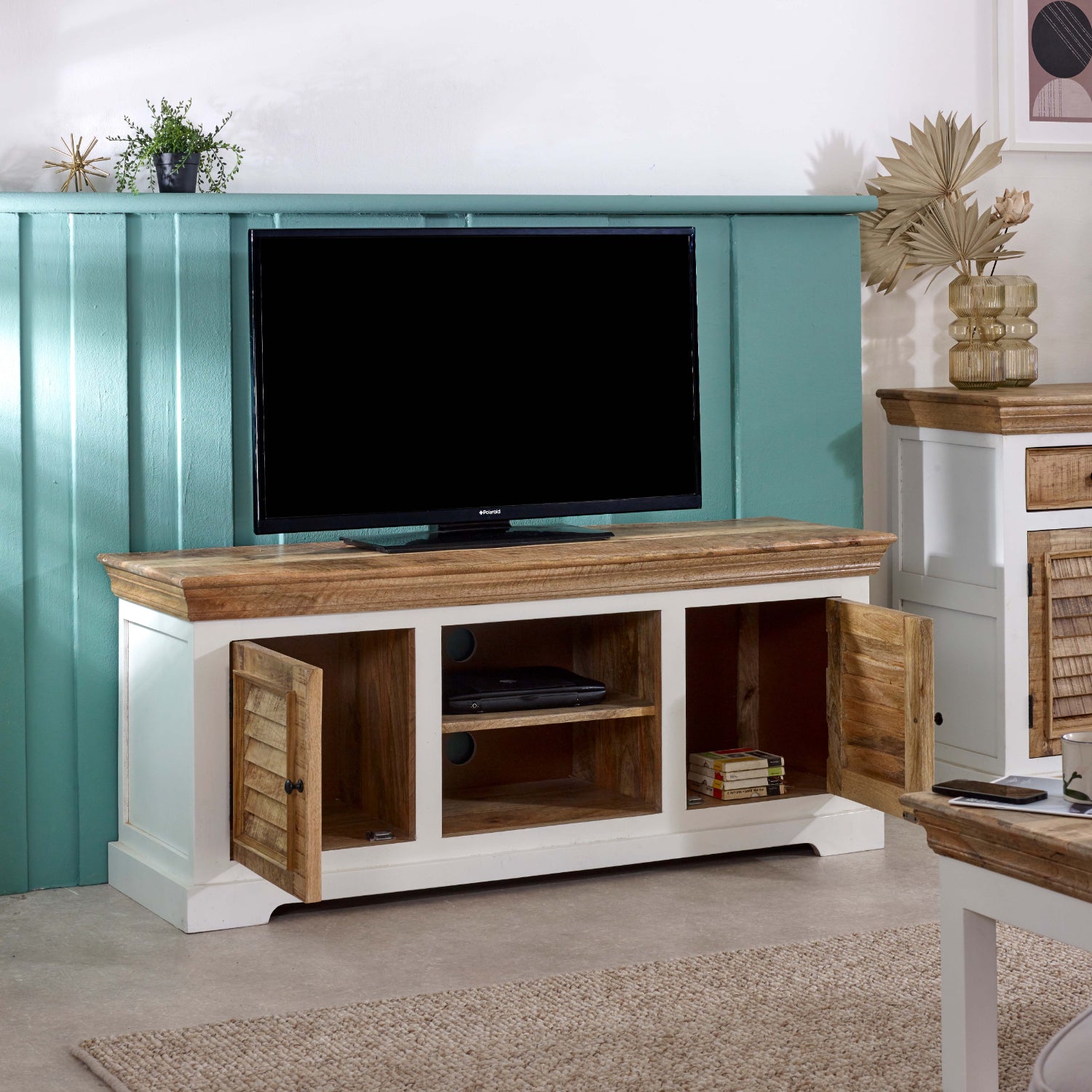 Sorro Tv Cabinet Upto 57" Solid Mango Wood