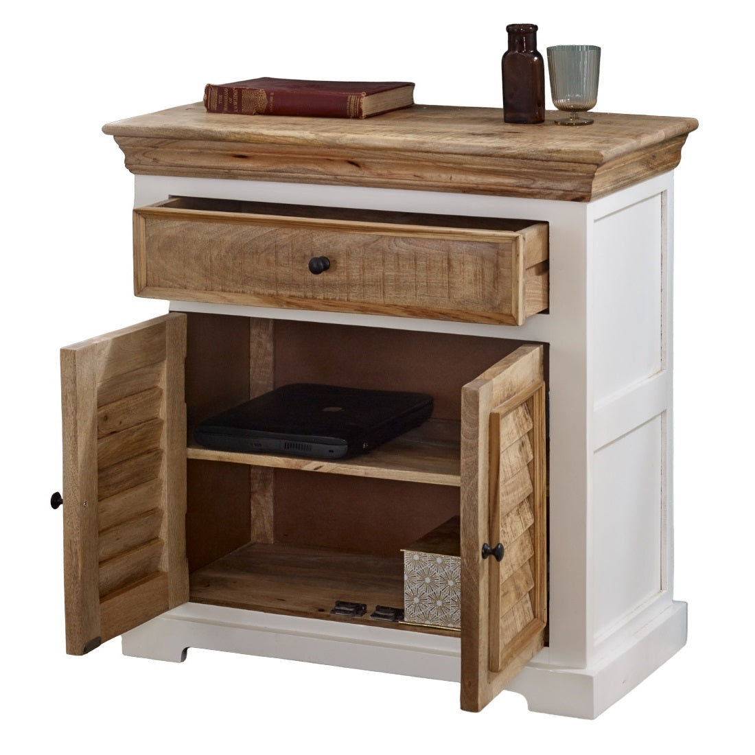 Sorro Wood Sideboard - 1 Drawer & 2 Doors