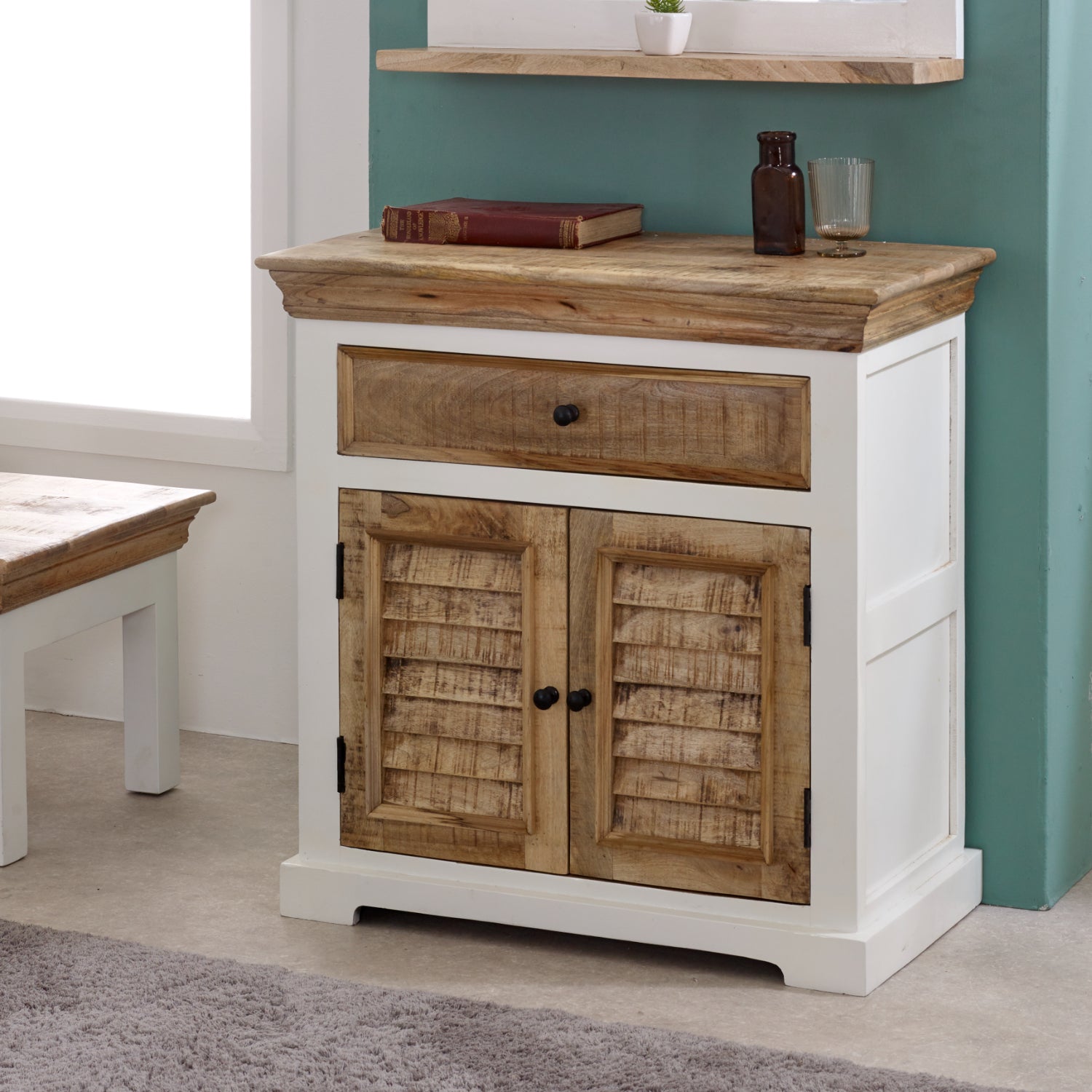 Sorro Wood Sideboard - 1 Drawer & 2 Doors