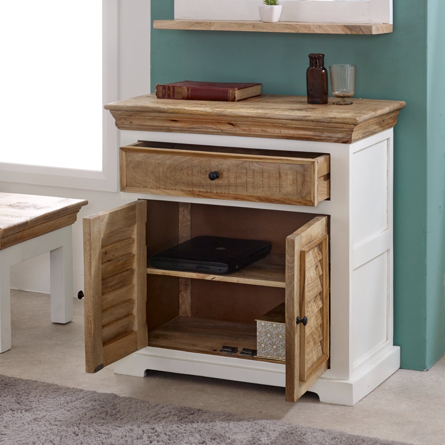 Sorro Wood Sideboard - 1 Drawer & 2 Doors