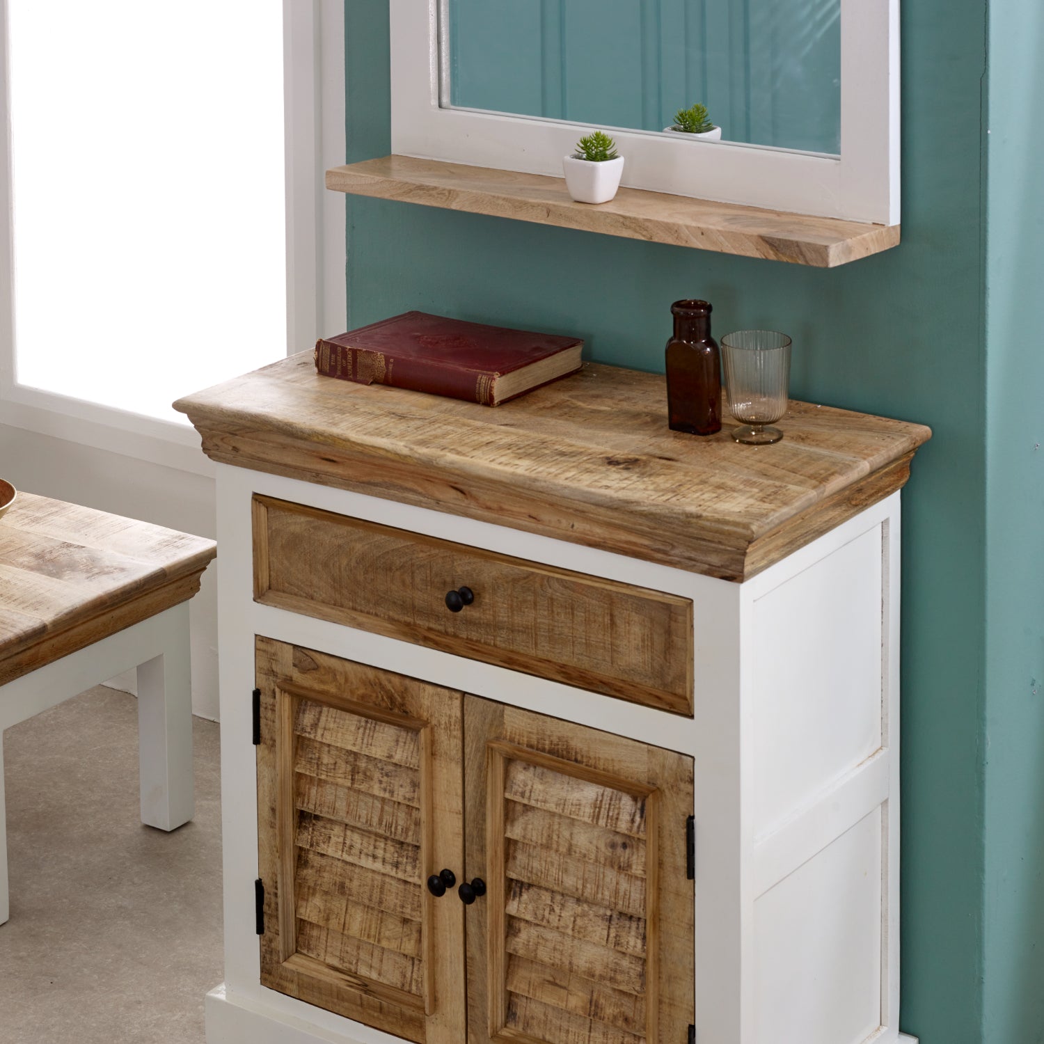 Sorro Wood Sideboard - 1 Drawer & 2 Doors