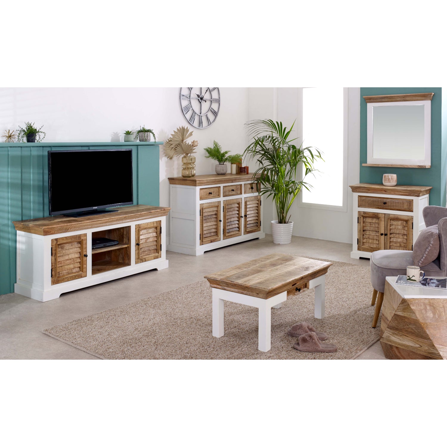 Sorro Wood Sideboard - 1 Drawer & 2 Doors